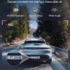 GKU 4K Dash Cam Front and Rear WiFi Dashcam with 64GB SD Card, Dual Car Camera Dash Cam with Parking Monitor, Night Vision, WDR, 170° Wide Angle, G-Sensor, Loop Recording, APP Control, Max 256GB - Image 5